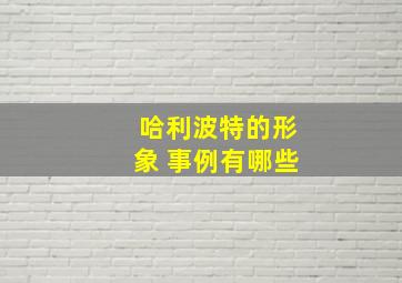 哈利波特的形象 事例有哪些